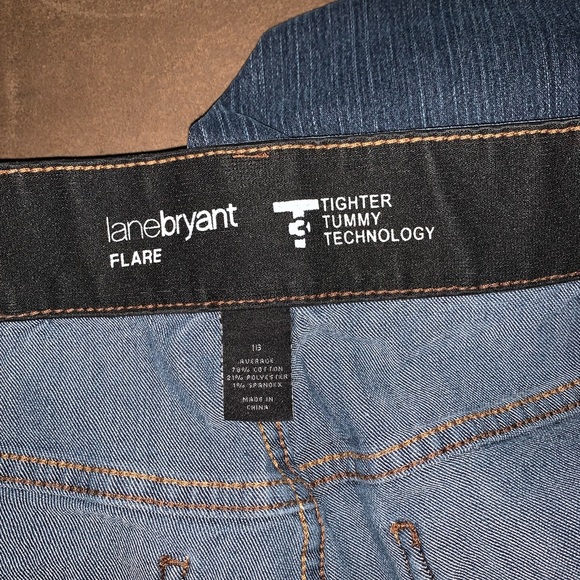 Lane Bryant flare “Tighter tummy technology” blue denim Jeans size 16 - Picture 4 of 4